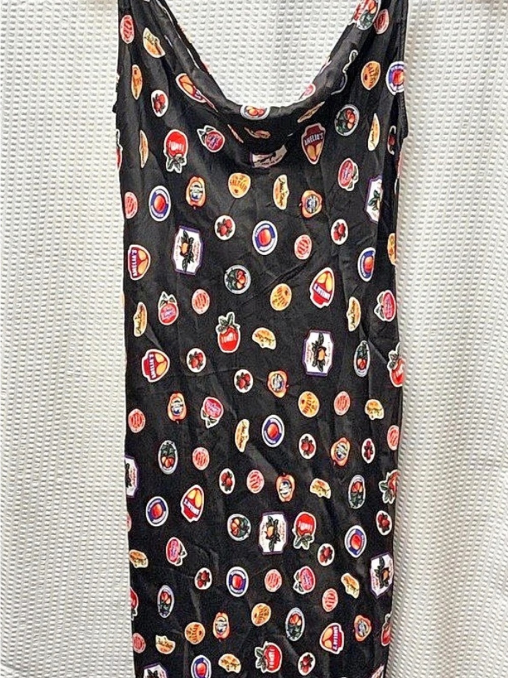 Maeve Printed Maxi Dress in Black & Red Size Medium NWT
